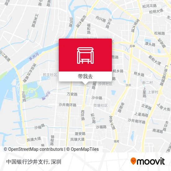中国银行沙井支行地图