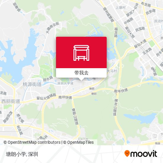 塘朗小学地图