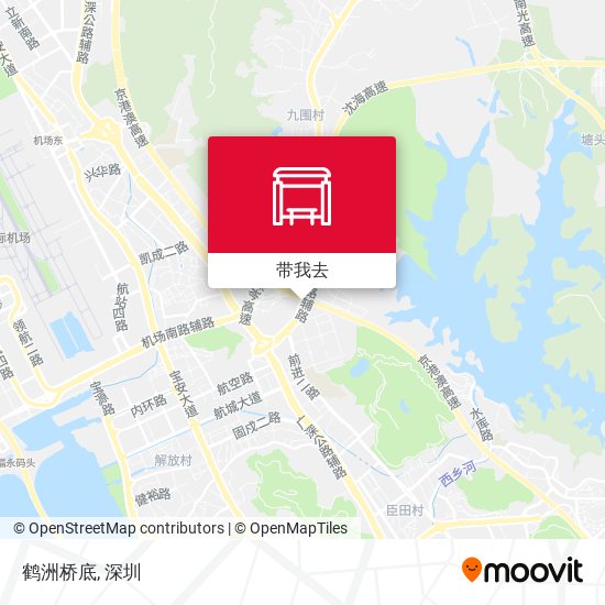 鹤洲桥底地图