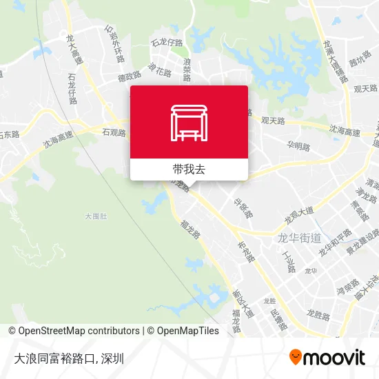 大浪同富裕路口地图