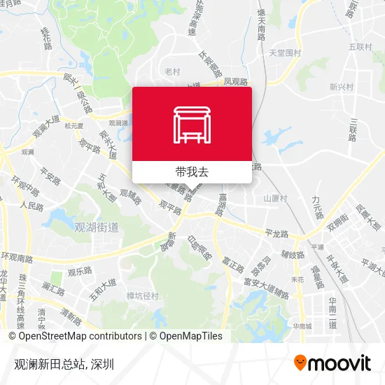 观澜新田总站地图