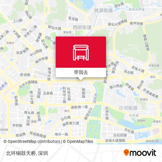 北环铜鼓天桥地图