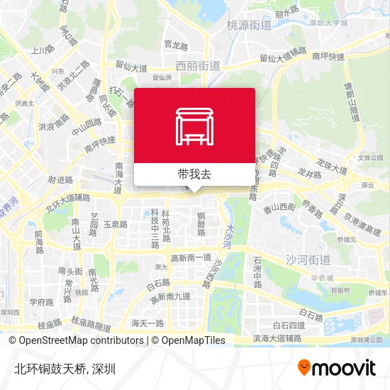 北环铜鼓天桥地图