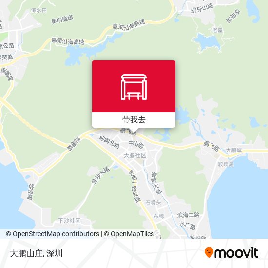 大鹏山庄地图