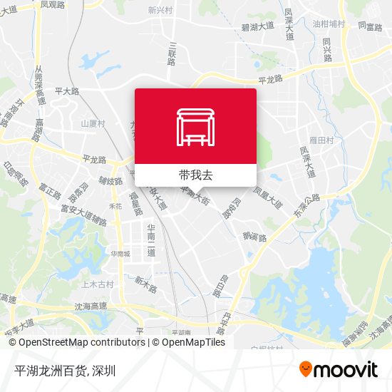 平湖龙洲百货地图