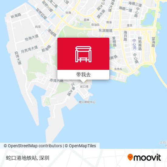 蛇口港地铁站地图