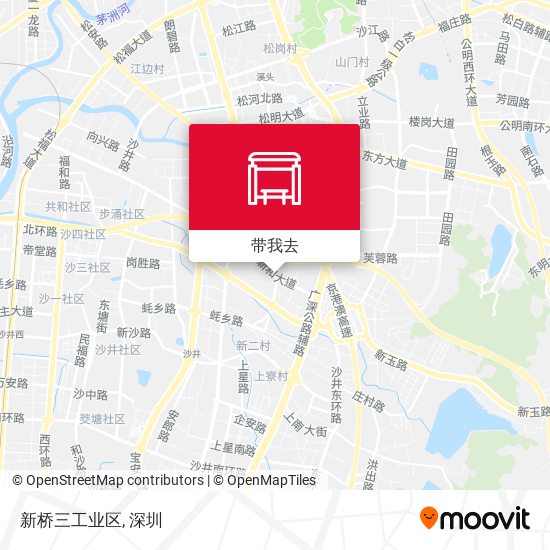 新桥三工业区地图
