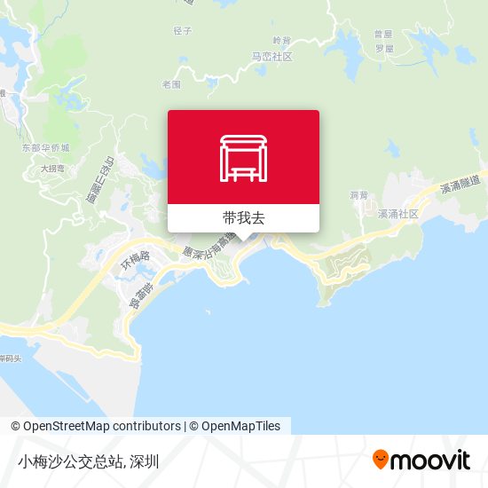 小梅沙公交总站地图