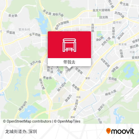 龙城街道办地图