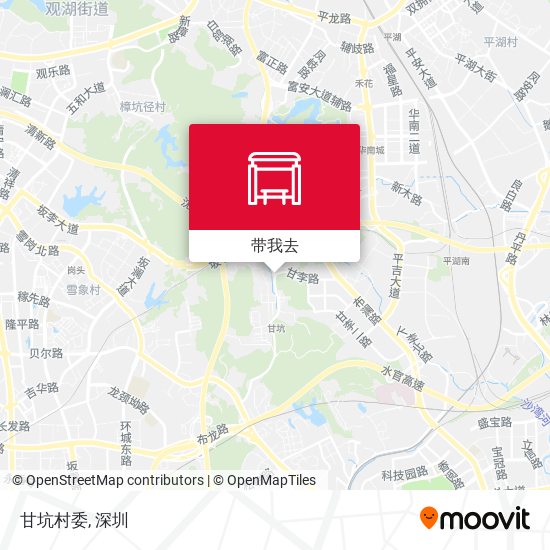 甘坑村委地图