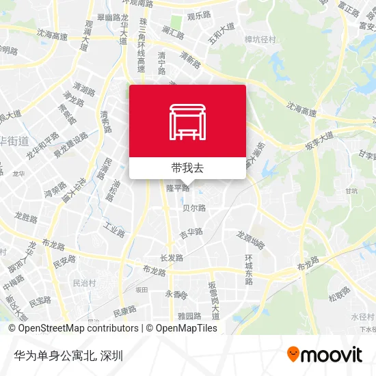 华为单身公寓北地图