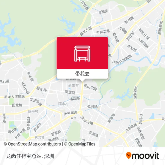 龙岗佳得宝总站地图