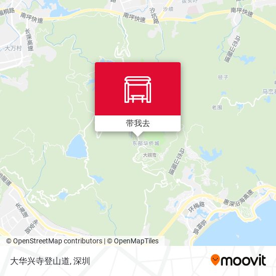 大华兴寺登山道地图