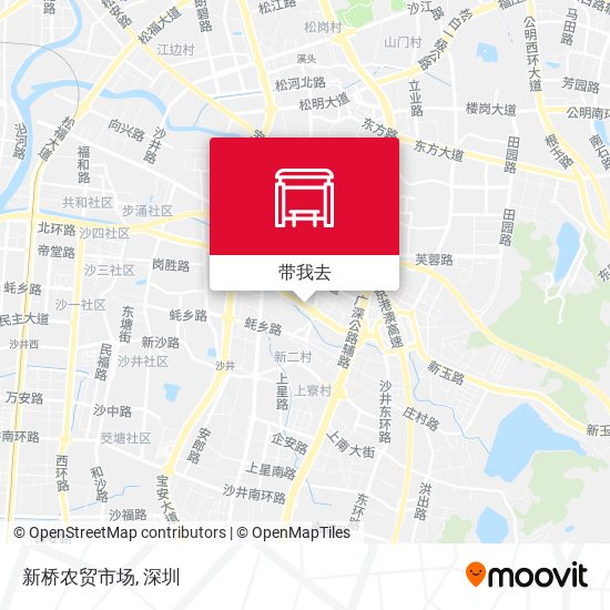 新桥农贸市场地图