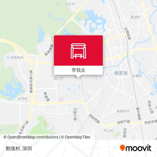 鹅颈村地图