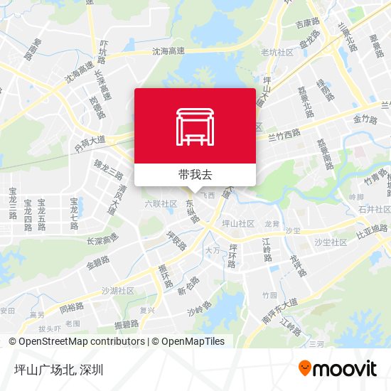 坪山广场北地图