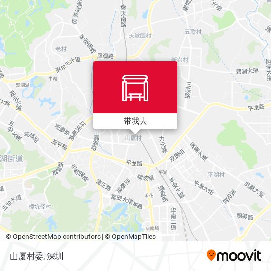 山厦村委地图