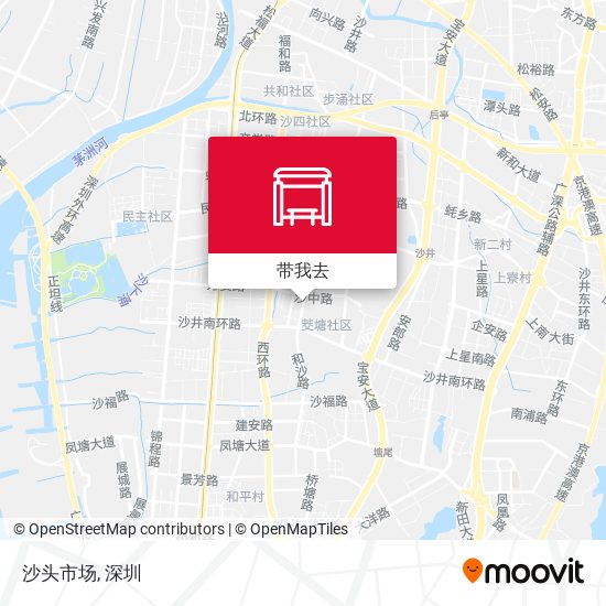 沙头市场地图