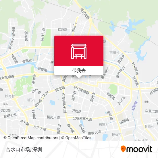 合水口市场地图