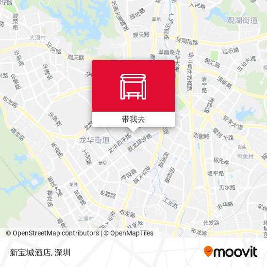 新宝城酒店地图