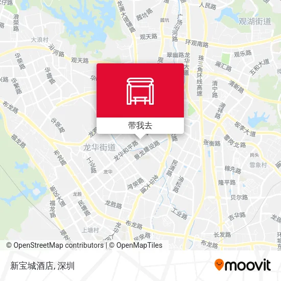 新宝城酒店地图