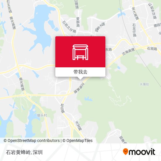 石岩黄蜂岭地图