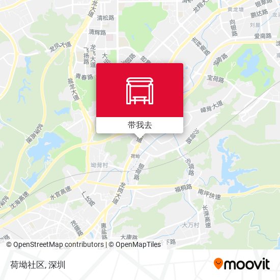 荷坳社区地图