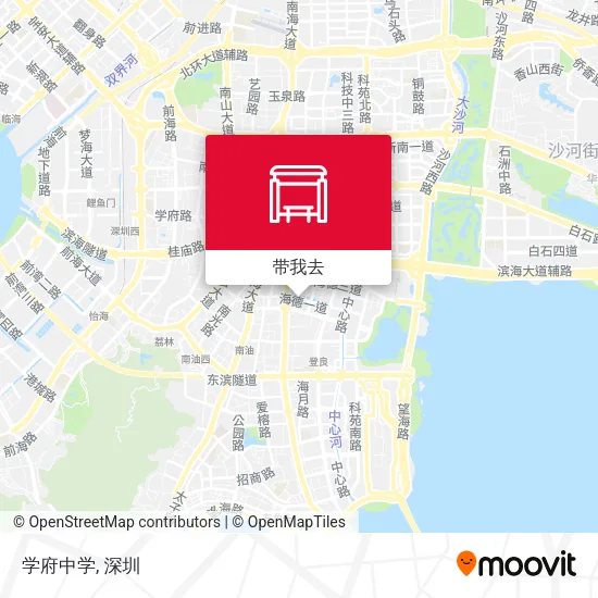 学府中学地图