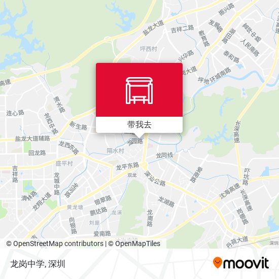 龙岗中学地图