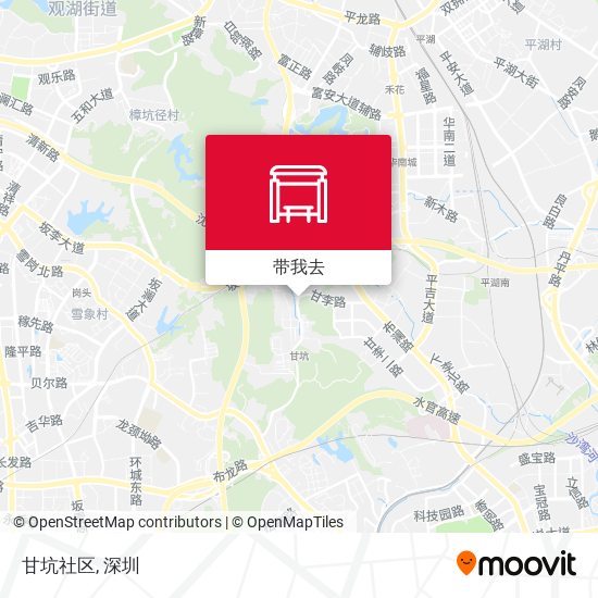 甘坑社区地图