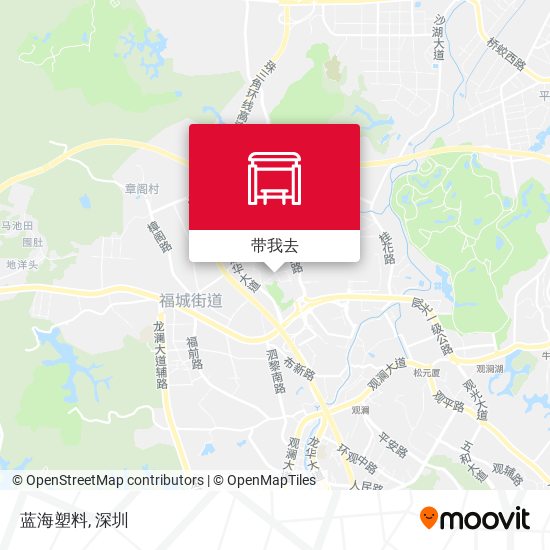 蓝海塑料地图