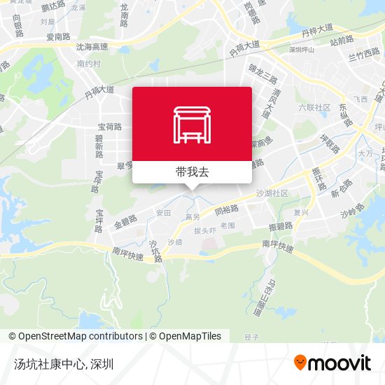 汤坑社康中心地图