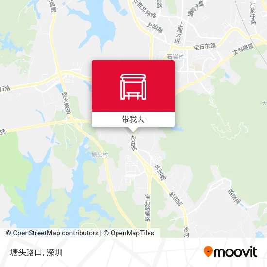 塘头路口地图