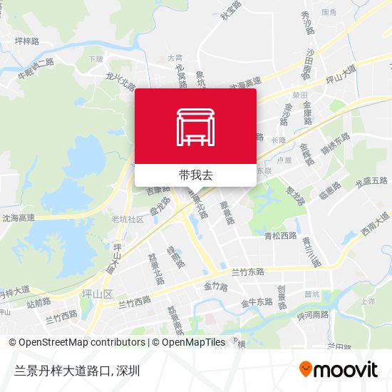 兰景丹梓大道路口地图