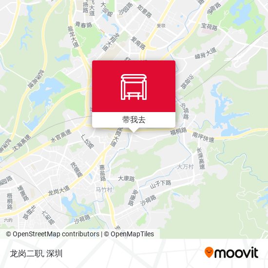 龙岗二职地图