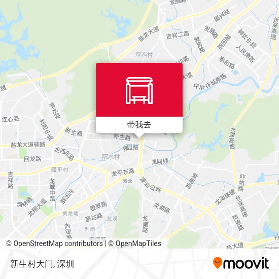 新生村大门地图