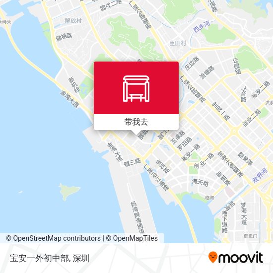 宝安一外初中部地图