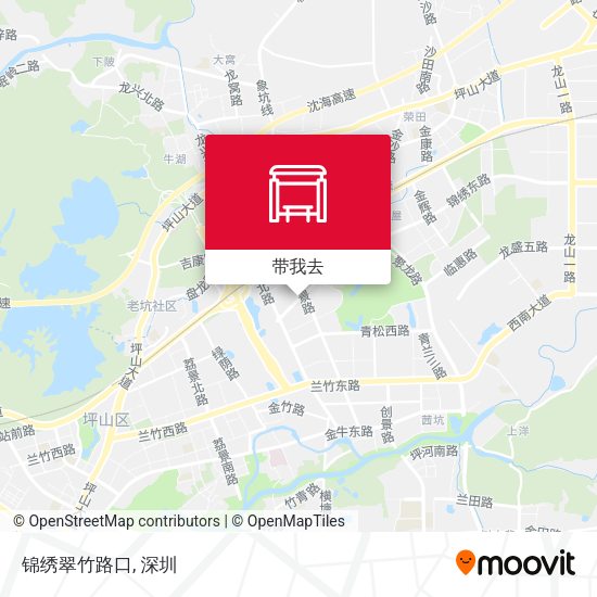 锦绣翠竹路口地图