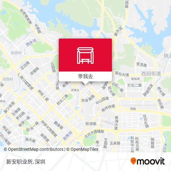 新安职业所地图