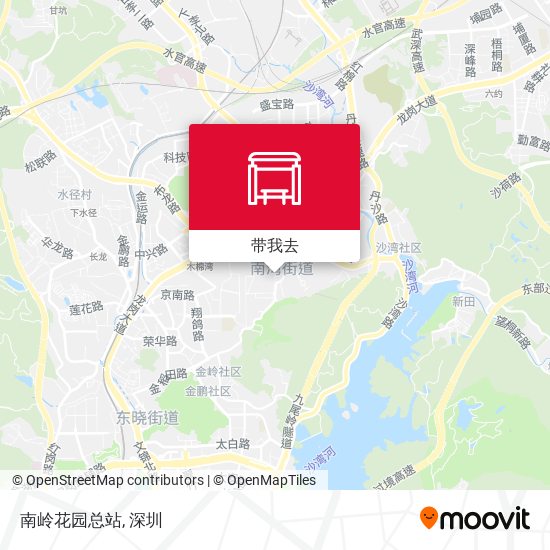 南岭花园总站地图