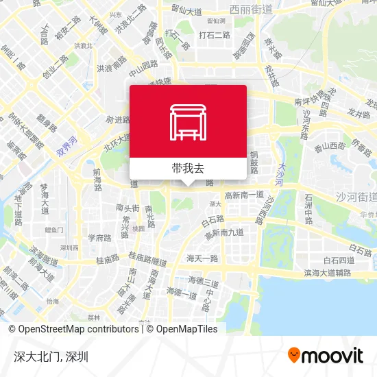 深大北门地图