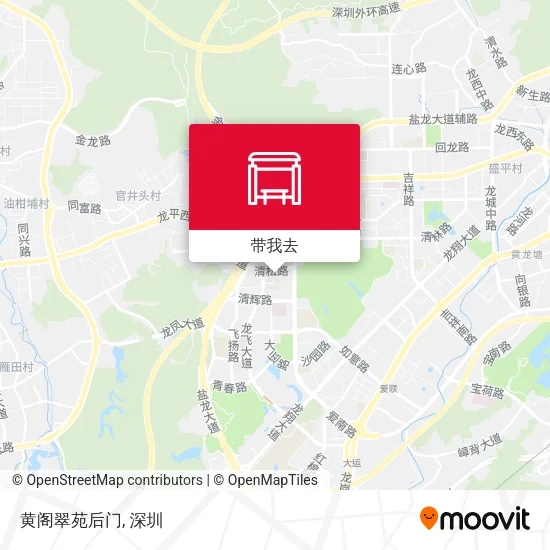 黄阁翠苑后门地图