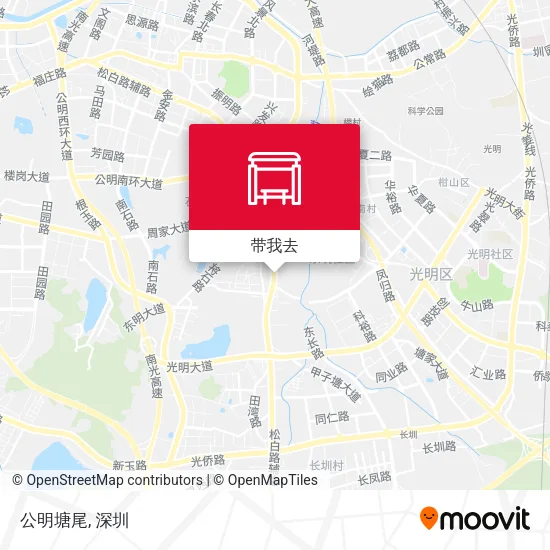 公明塘尾地图