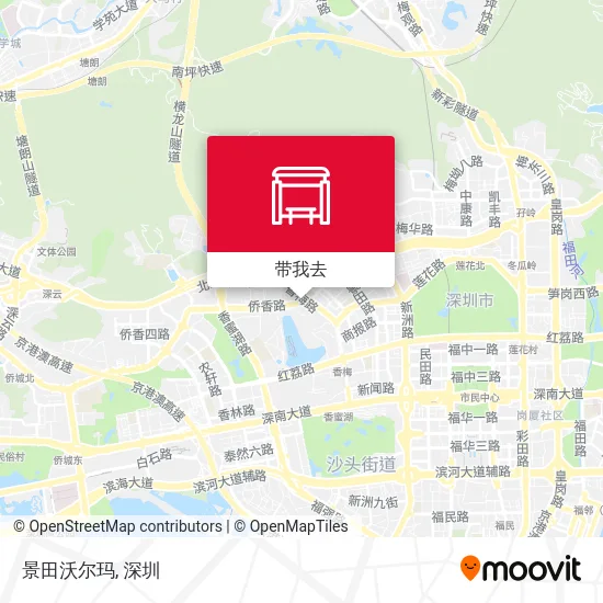 景田沃尔玛地图