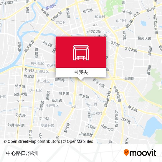 中心路口地图