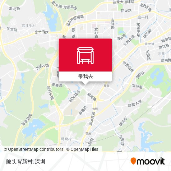 陂头背新村地图
