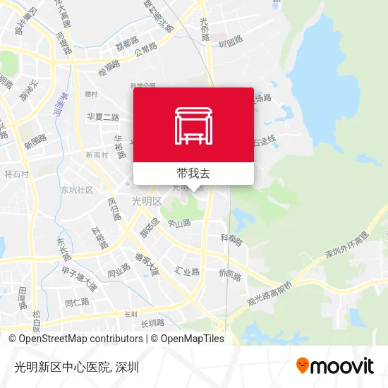 光明新区中心医院地图