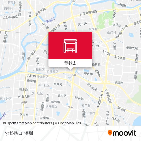 沙松路口地图