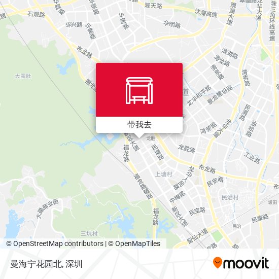 曼海宁花园北地图