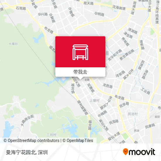 曼海宁花园北地图